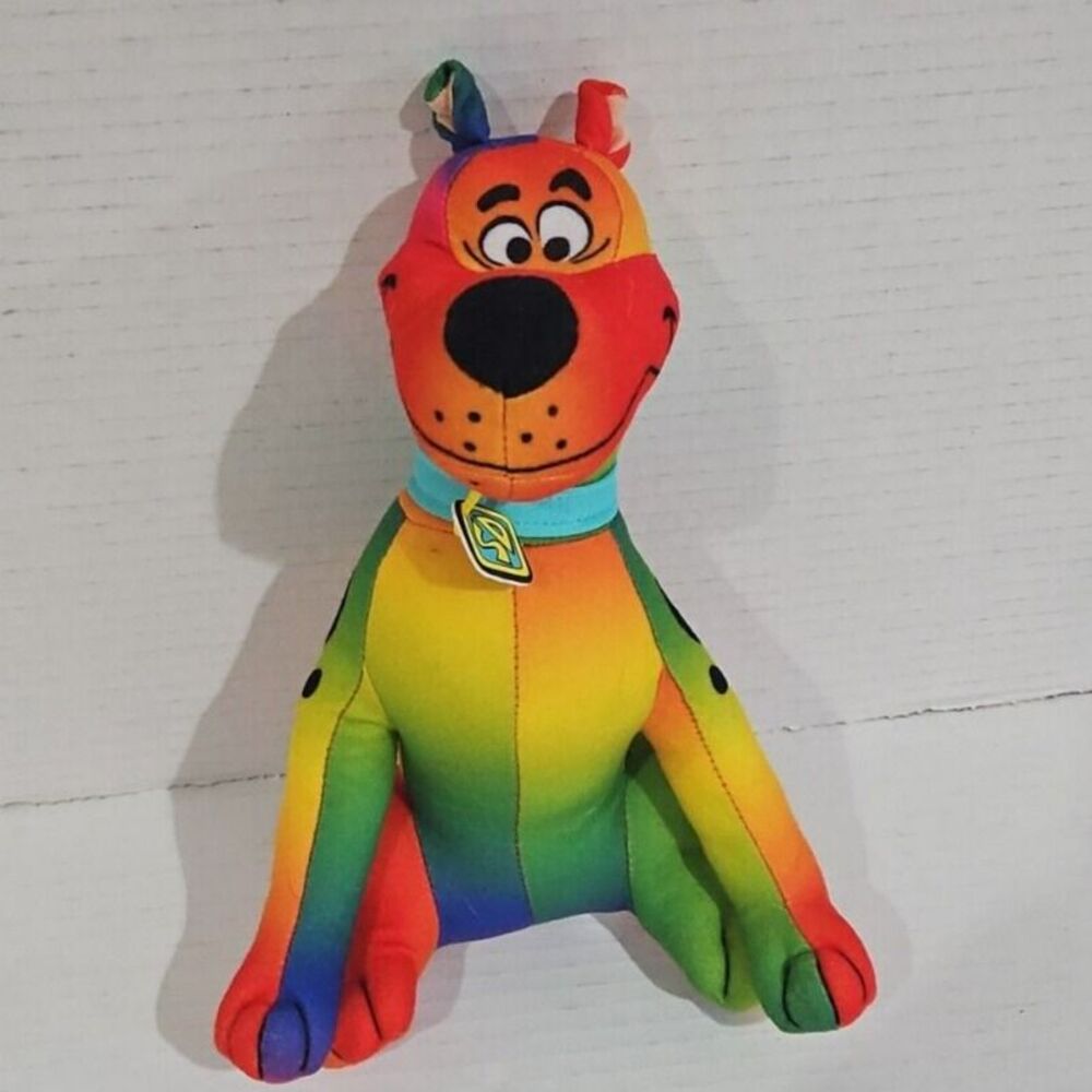 8” Scooby-Doo Plush Scooby Pop Color Blend Toy Factory RAINBOW DOG